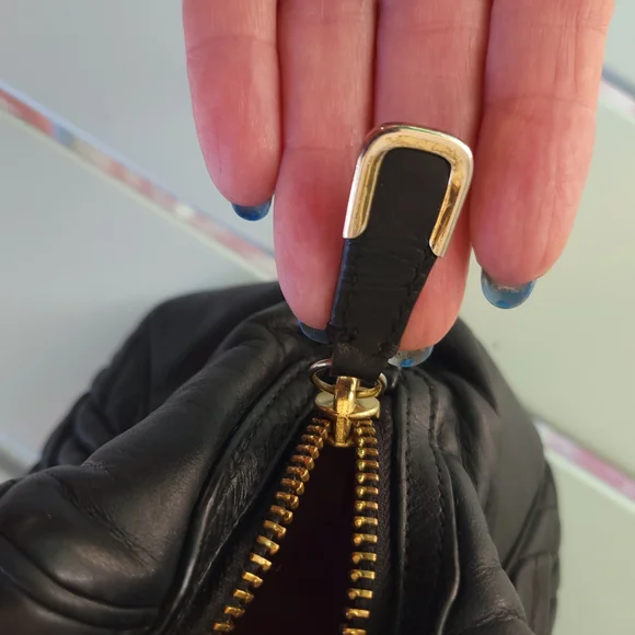 Coach Black Quilted Satchel with Gold-Tone Hardware - Picture 10 of 10